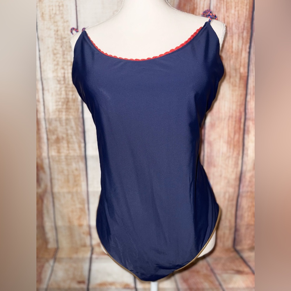 Aerie Navy One Piece Cheeky Swimsuit size XL Long
